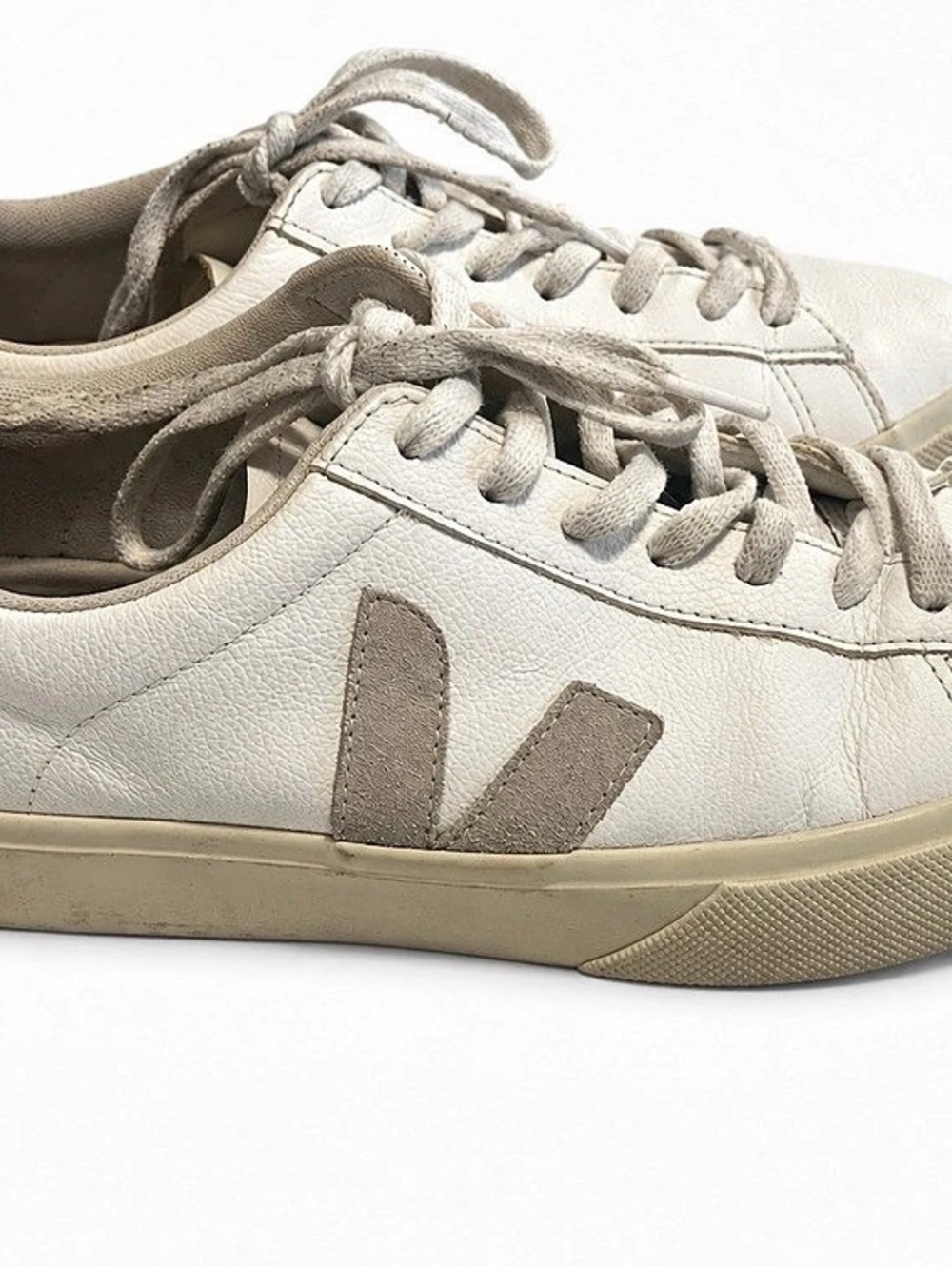 VEJA Campo White Leather Gray Suede Sneakers Women’s 10 / EU 41m